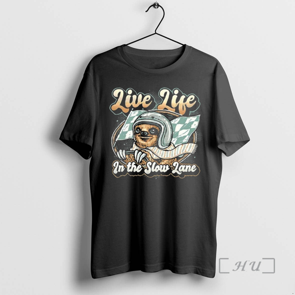 Officials Live Life In The Slow Lane Sloth Racer Woman T-Shirts, Hoodie, Sweatshirt | HypeCrazeTee.com