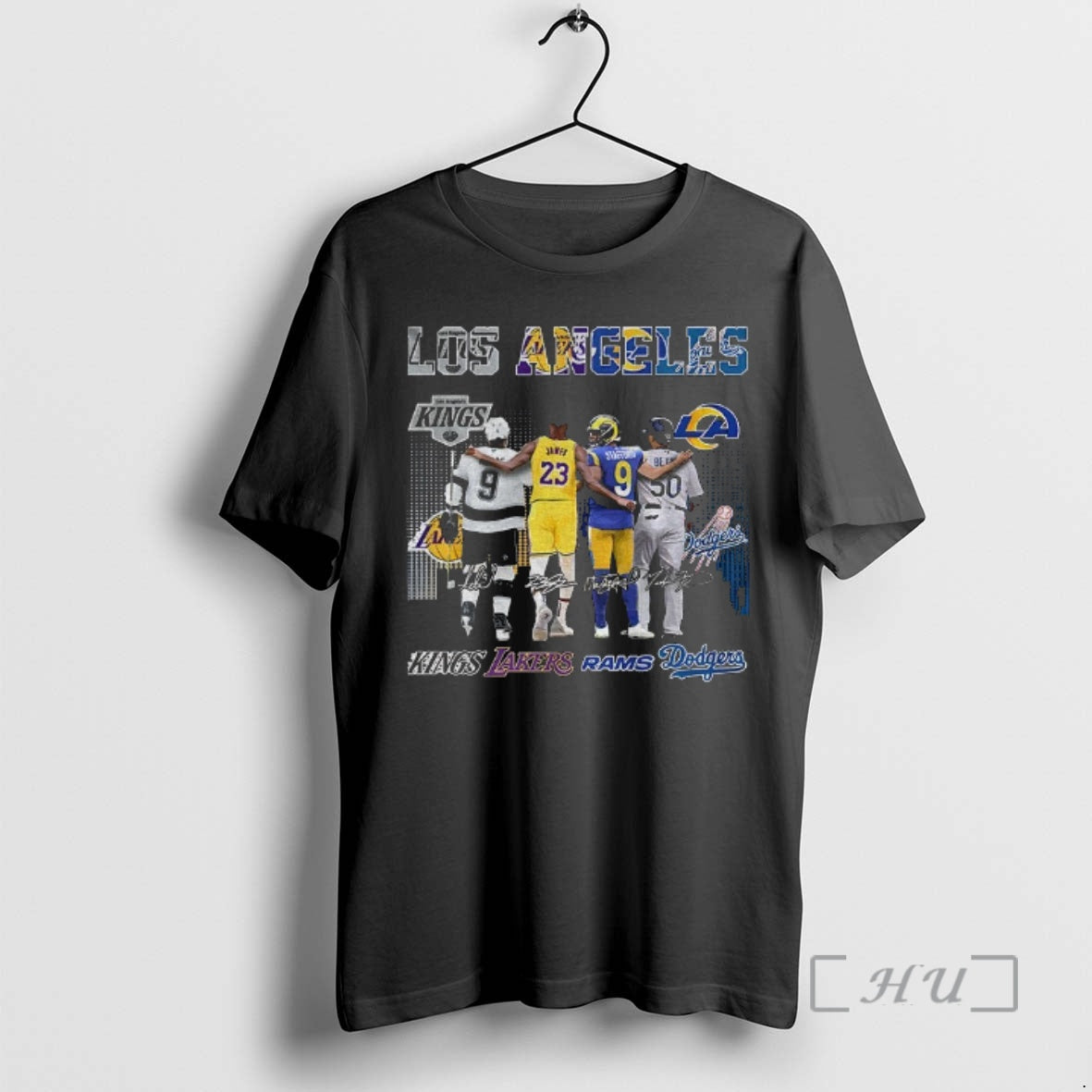 Officials Los Angeles Kings Dodgers Rams Lakers All Star Squad Dream Team Signature Premium T-Shirts, Hoodie, Sweatshirt