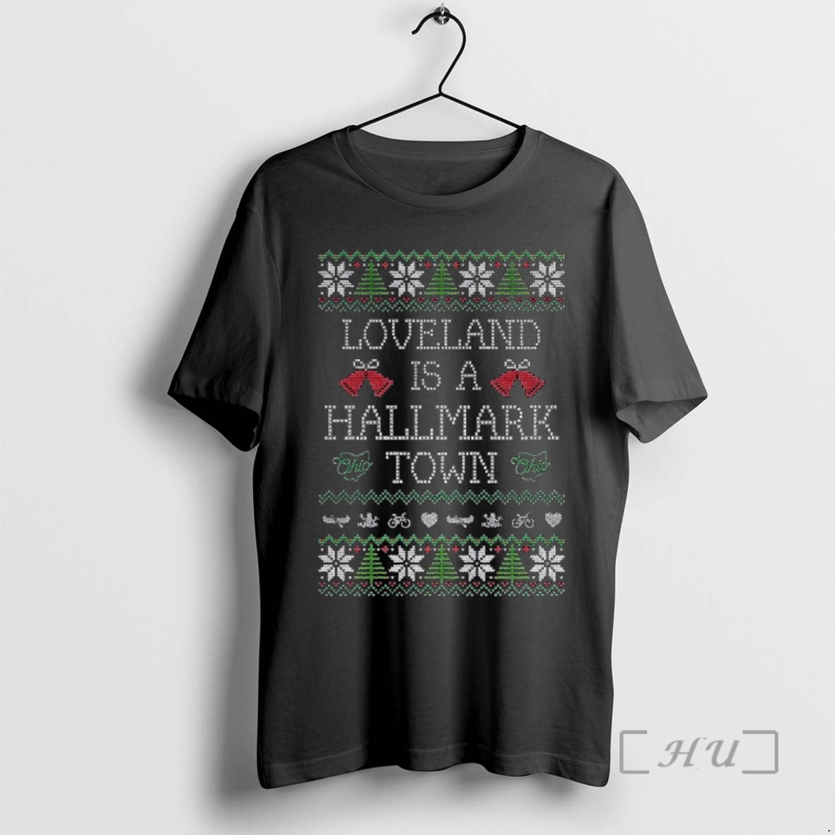 Officials Loveland Is A Hallmark Town Ugly Christmas T-Shirts, Hoodie, Sweatshirt | HypeCrazeTee.com