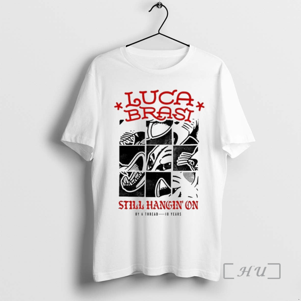 Officials Luca Brasi Still Hangin On By A Thread 10 Years Premium T Shirts Sweater Hoodie, Sweatshirt | HypeCrazeTee.com