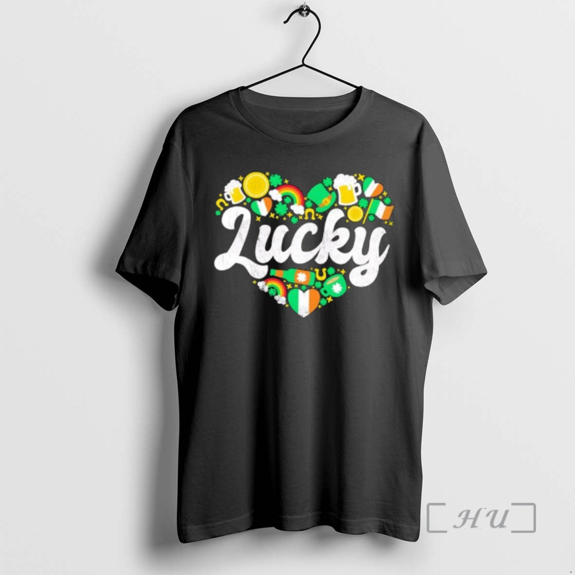 Officials Lucky Heart Patricks Day Retro T-Shirts, Hoodie, Sweatshirt | HypeCrazeTee.com