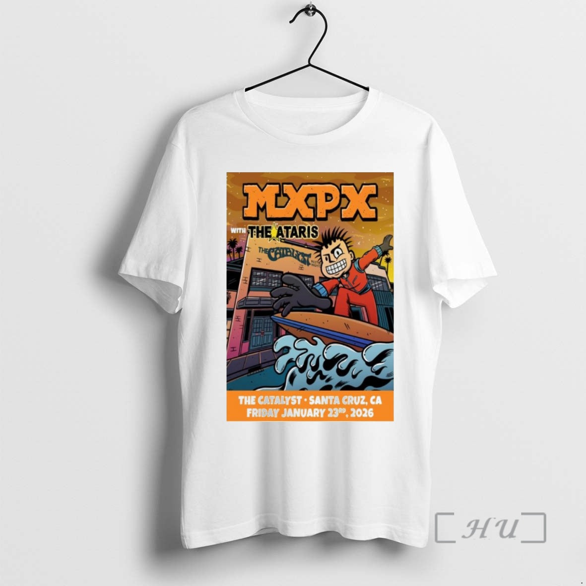 Officials Mxpx The Catalyst Santa Cruz Ca January 23 2026 T-Shirts, Hoodie, Sweatshirt | HypeCrazeTee.com