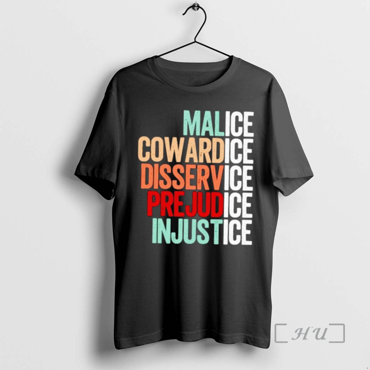 Officials Malice Cowardice Disservice Prejudice Injustice T-Shirts, Hoodie, Sweatshirt | HypeCrazeTee.com