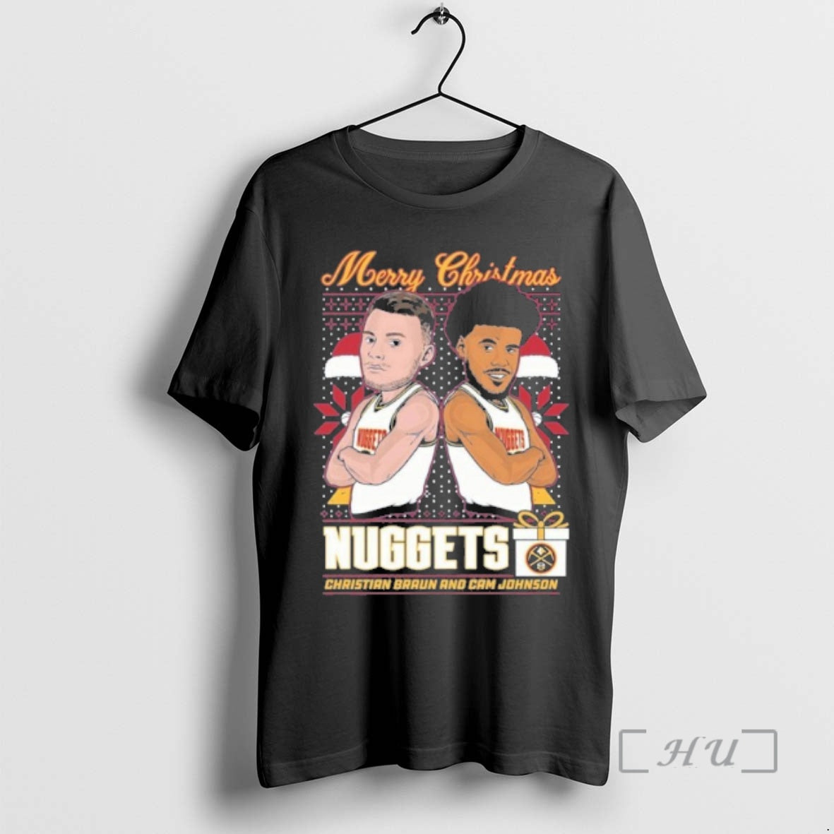 Officials Merry Christmas Denver Nuggets Braun Johnson T-Shirts, Hoodie, Sweatshirt | HypeCrazeTee.com
