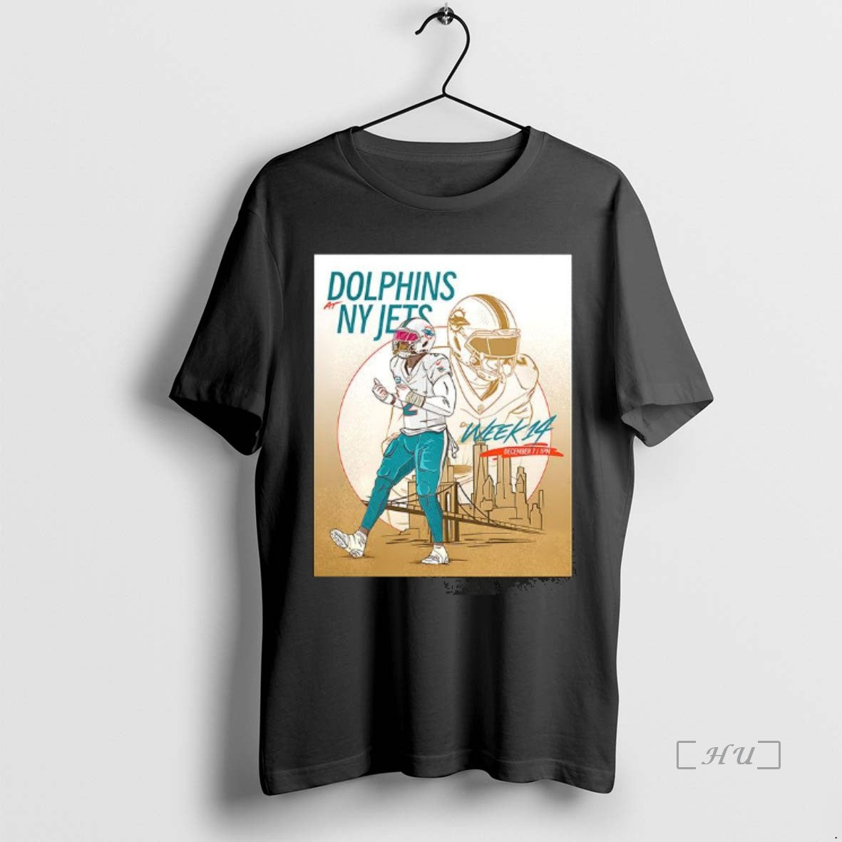 Officials Miami Dolphins Vs New York Jets Week 14 T-Shirts, Hoodie, Sweatshirt | HypeCrazeTee.com