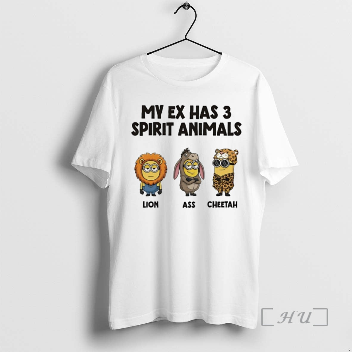 Officials Minion Lion Ass Cheetah My Ex Has 3 Spirit Animals Premium T Shirts Sweater Hoodie, Sweatshirt | HypeCrazeTee.com