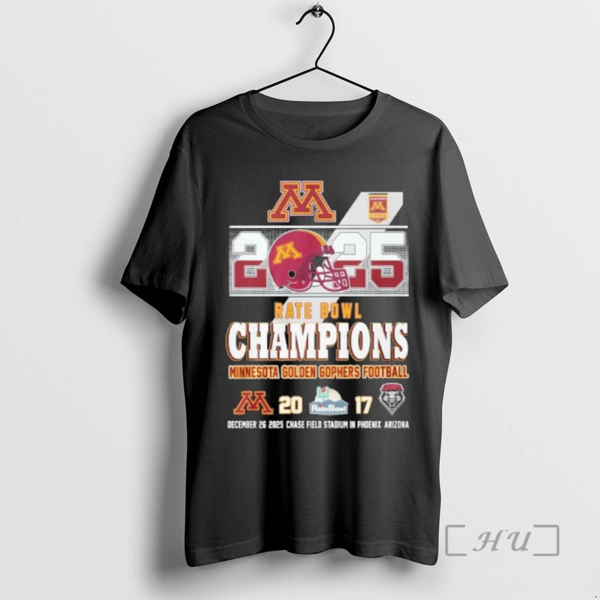 Officials Minnesota Golden Gophers 2025 Rate Bowl Champions Score T-Shirts, Hoodie, Sweatshirt | HypeCrazeTee.com