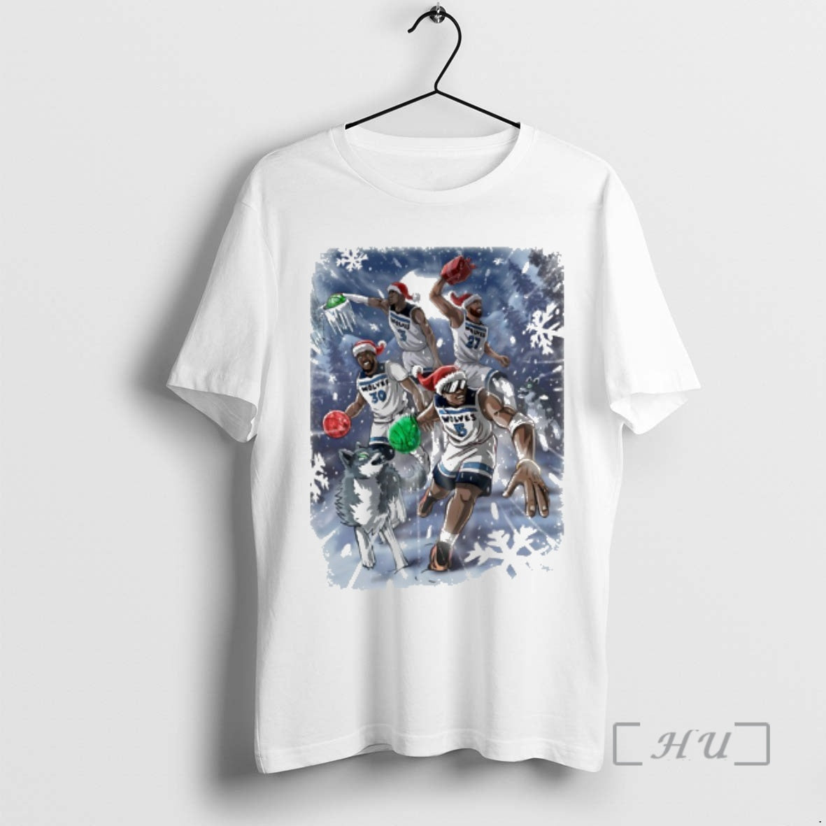 Officials Minnesota Timberwolves Merry Christmas And Happy Gameday 2026 T-Shirts, Hoodie, Sweatshirt | HypeCrazeTee.com