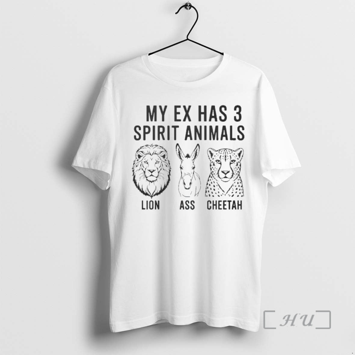 Officials My Ex Has 3 Spirit Animals Lions Ass Cheetah T-Shirts, Hoodie, Sweatshirt | HypeCrazeTee.com