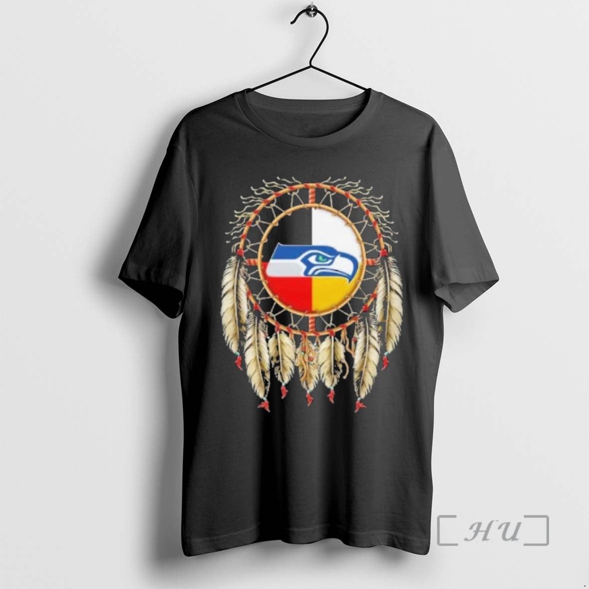 Officials Native American Seattle Seahawks Logo T-Shirts, Hoodie, Sweatshirt | HypeCrazeTee.com