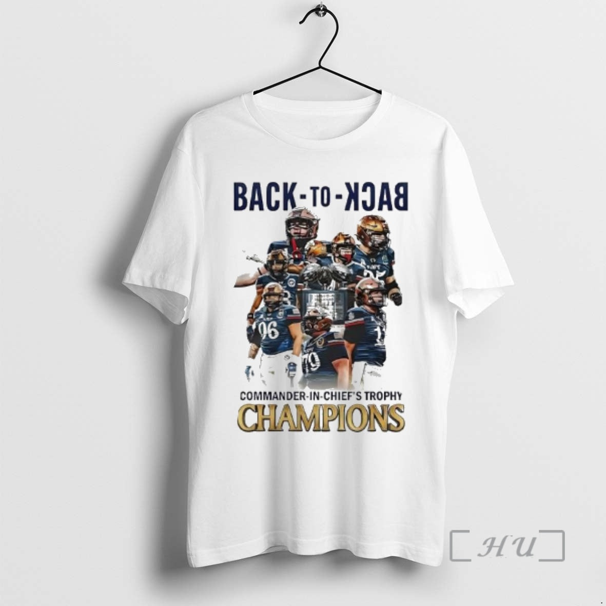 Officials Navy Midshipmen Game Back To Back Commander In Chiefs Trophy Champions Premium T Shirts Hoodie, Sweatshirt