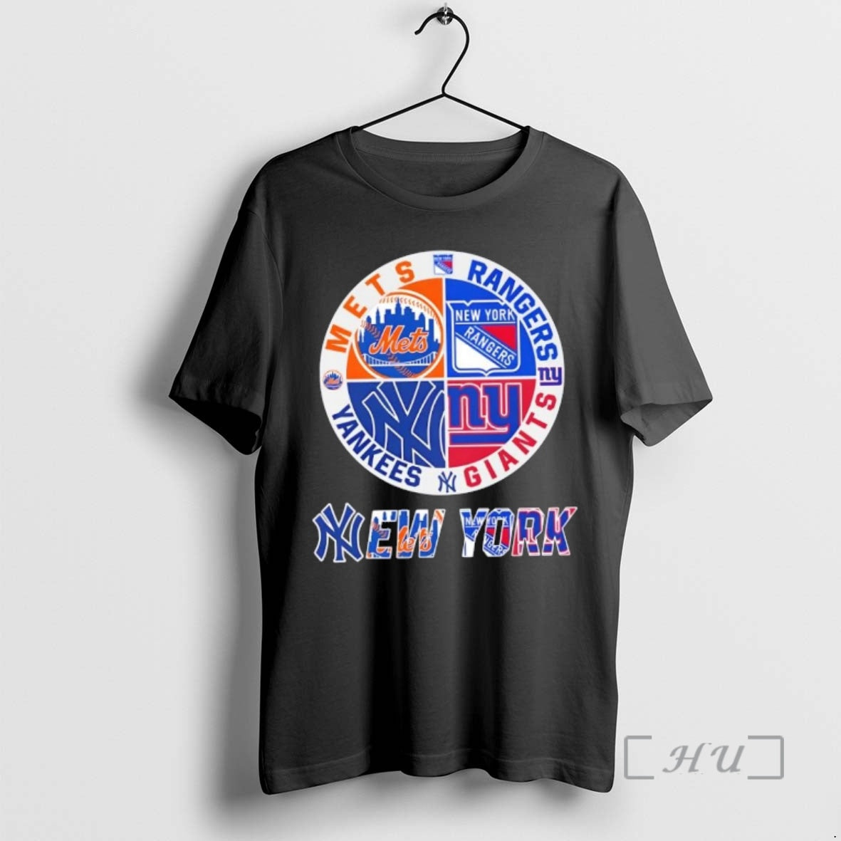 Officials New York City Sports Mets Rangers Giants Yankees Logos Combine Premium T Shirts Sweater Hoodie, Sweatshirt