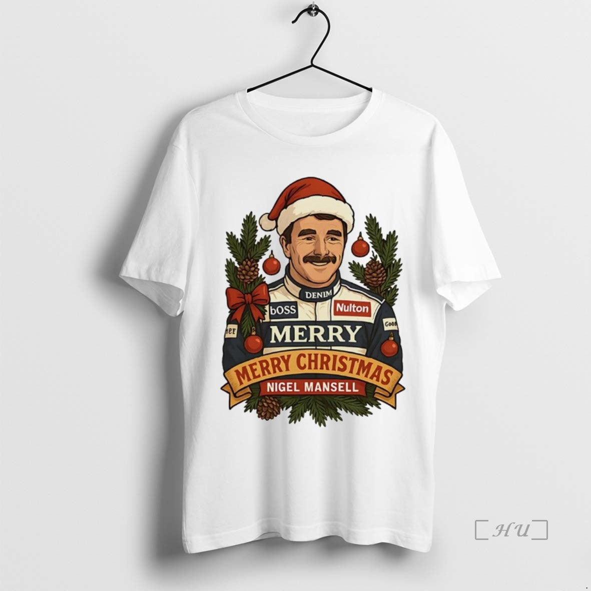 Officials Nigel Mansell Merry Christmas T-Shirts, Hoodie, Sweatshirt | HypeCrazeTee.com