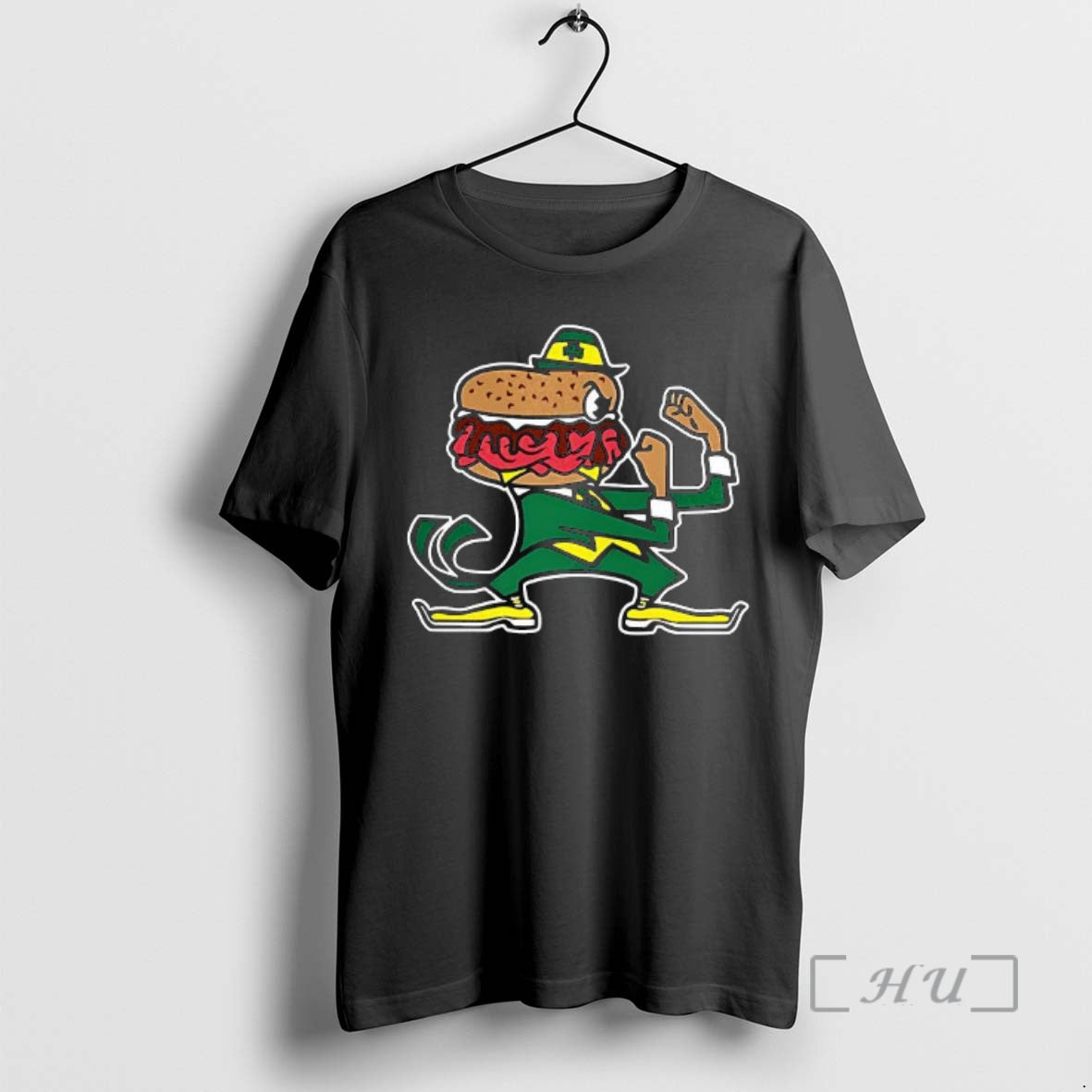 Officials Notre Dame Fighting Irish Beefs Burger Mascot T-Shirts, Hoodie, Sweatshirt | HypeCrazeTee.com