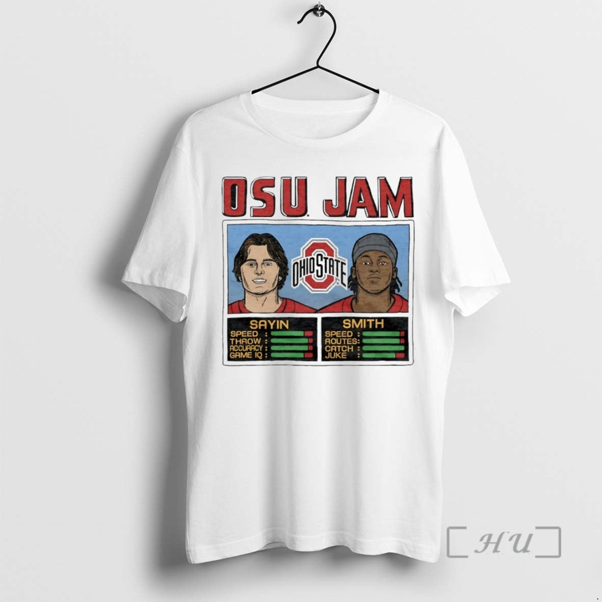 Officials Osu Jam Buckeyes Julian Sayin And Jeremiah Smith Circle T-Shirts, Hoodie, Sweatshirt | HypeCrazeTee.com
