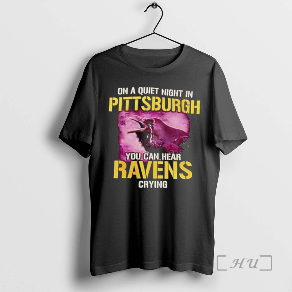 Officials On A Quiet Night In Pittsburgh You Can Hear Ravens Crying Premium T Shirts Hoodie, Sweatshirt | HypeCrazeTee.com