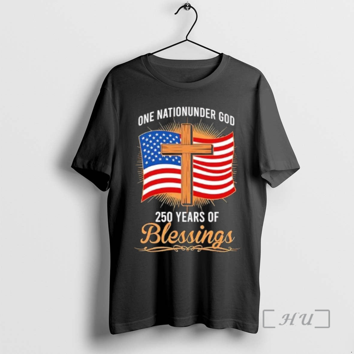 Officials One Nation Under God 250 Years Of Blessings American Flag Graphic Premium T Shirts Hoodie, Sweatshirt