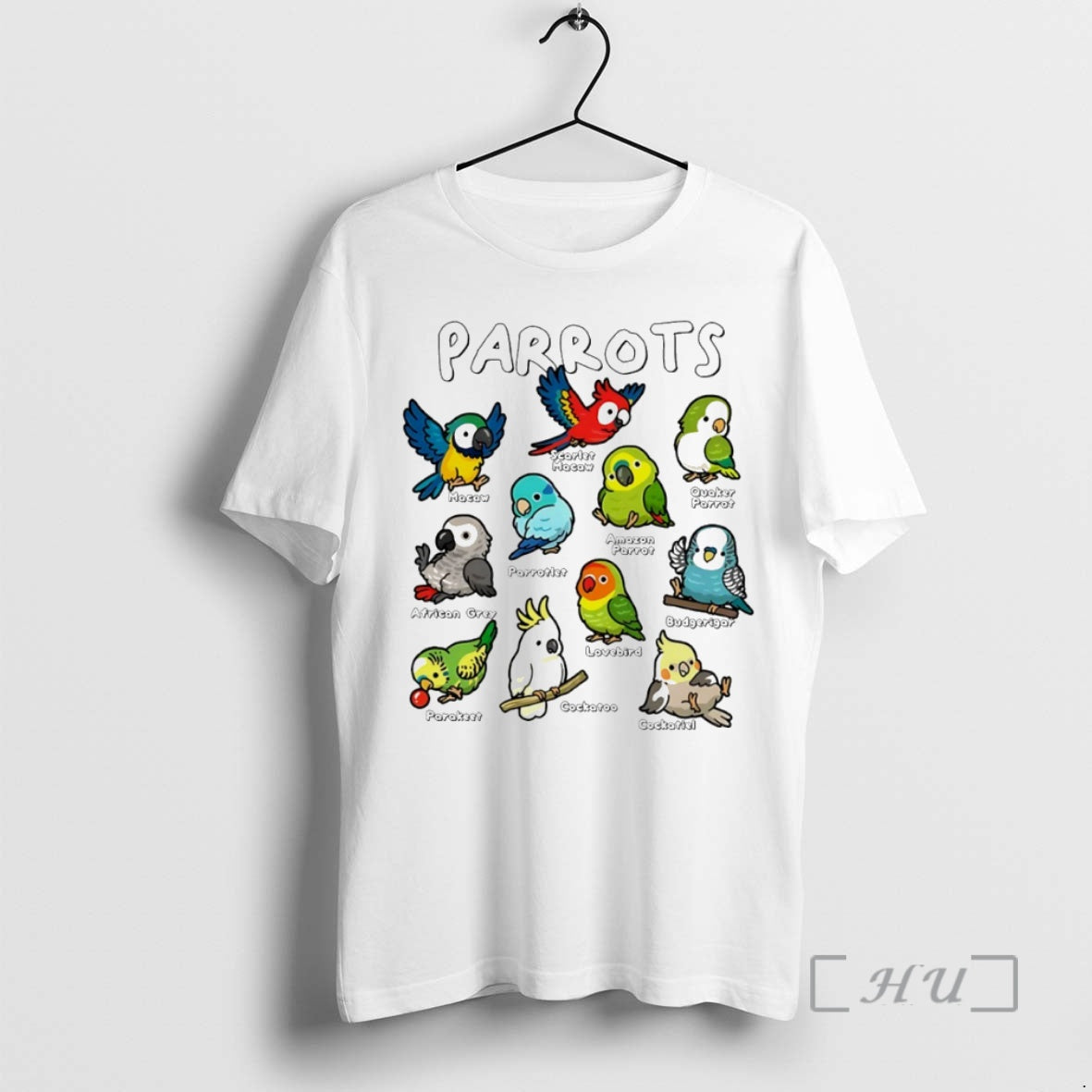 Officials Parrots Of The World Circle T-Shirts, Hoodie, Sweatshirt | HypeCrazeTee.com