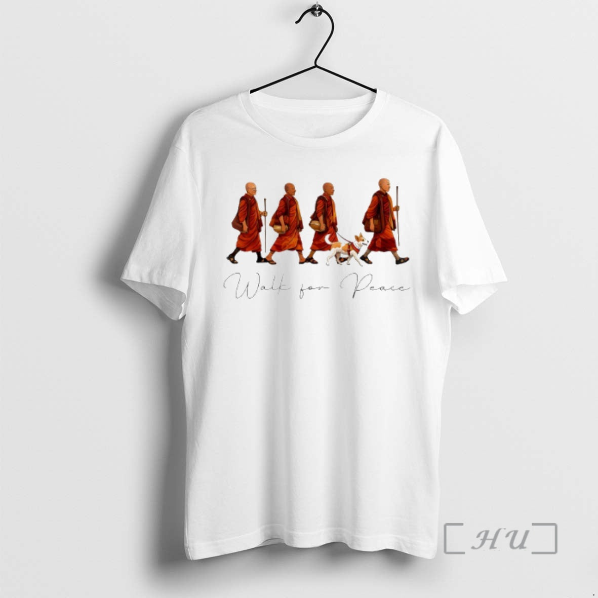 Officials Peace Walking Monks And Aloka Dog Walk For Peace Funny Premium T Shirts Sweater Hoodie, Sweatshirt