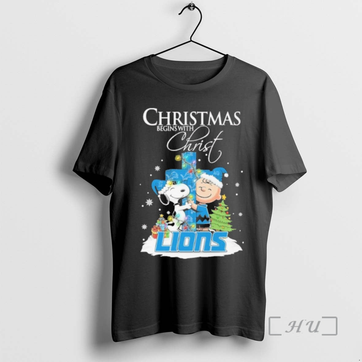 Officials Peanuts Christmas Begins With Lions Jesus T-Shirts, Hoodie, Sweatshirt | HypeCrazeTee.com