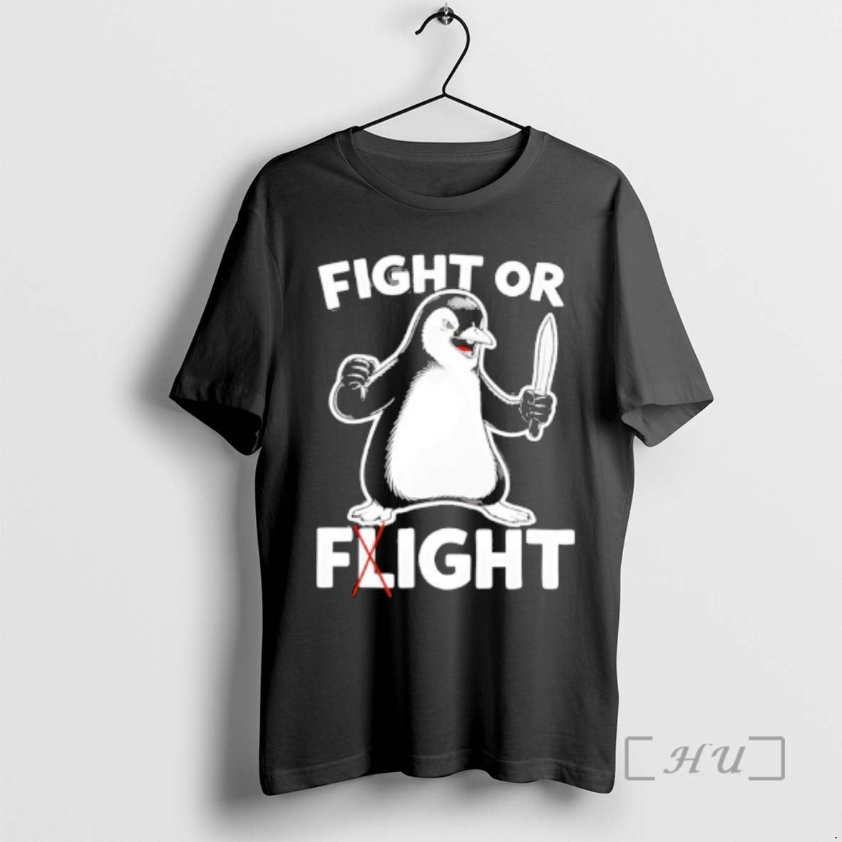 Officials Penguin Fight Or Flight Meme T-Shirts, Hoodie, Sweatshirt | HypeCrazeTee.com