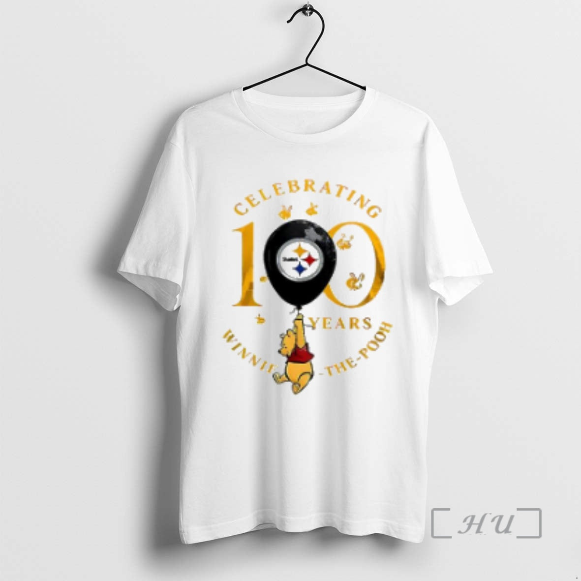 Officials Pittsburgh Steelers X Winnie The Pooh 100th Anniversary T-Shirts, Hoodie, Sweatshirt | HypeCrazeTee.com