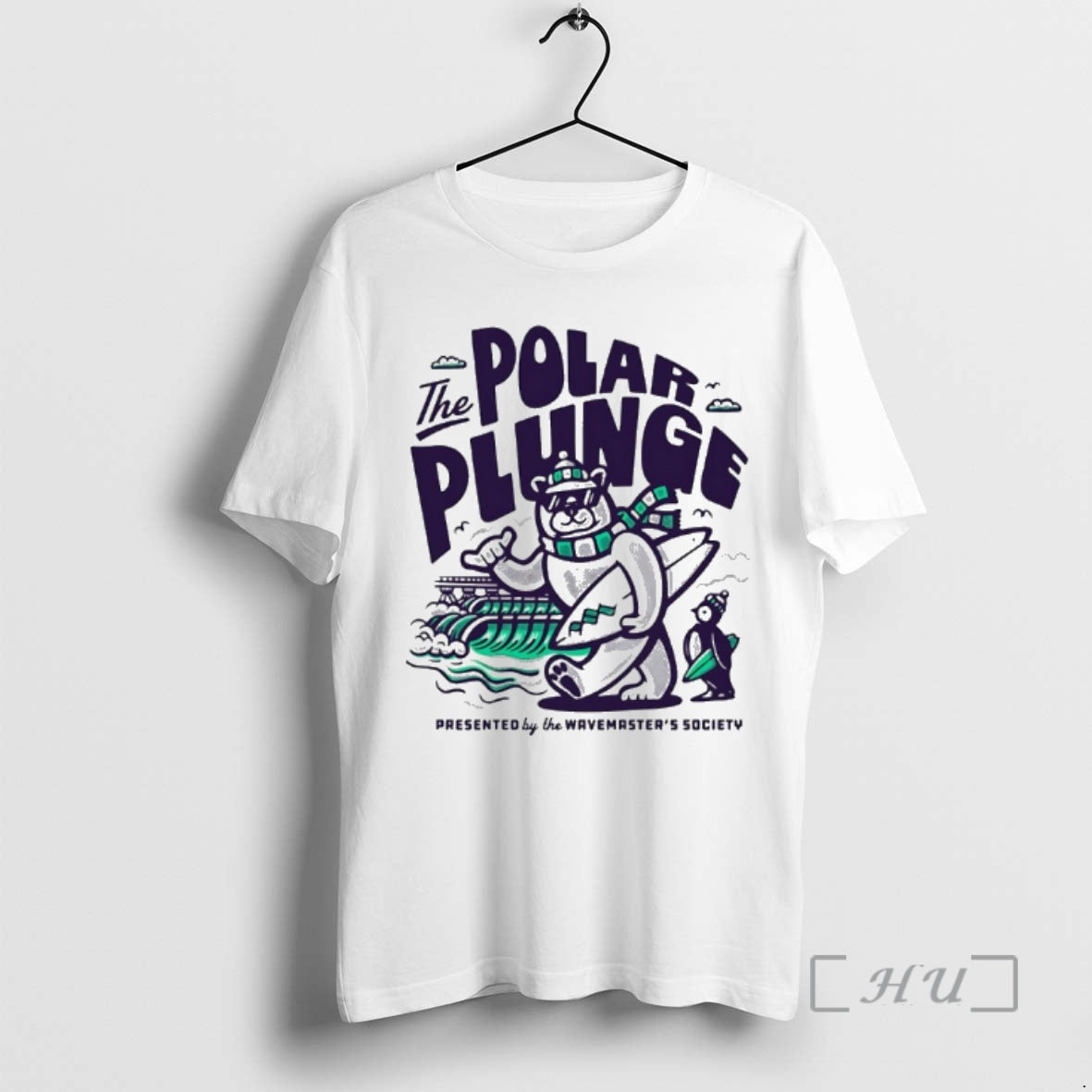 Officials Polar Plunge Ice Jump Polar Bear The Wavemasters Society T-Shirts, Hoodie, Sweatshirt | HypeCrazeTee.com