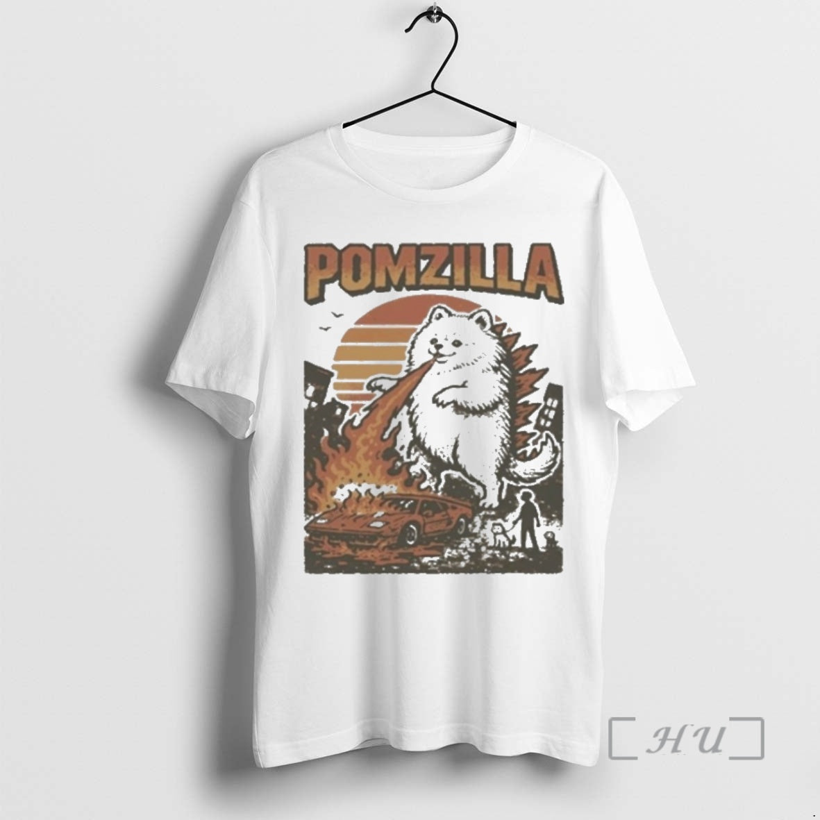 Officials Pomeranian Godzilla Funny T-Shirts, Hoodie, Sweatshirt | HypeCrazeTee.com