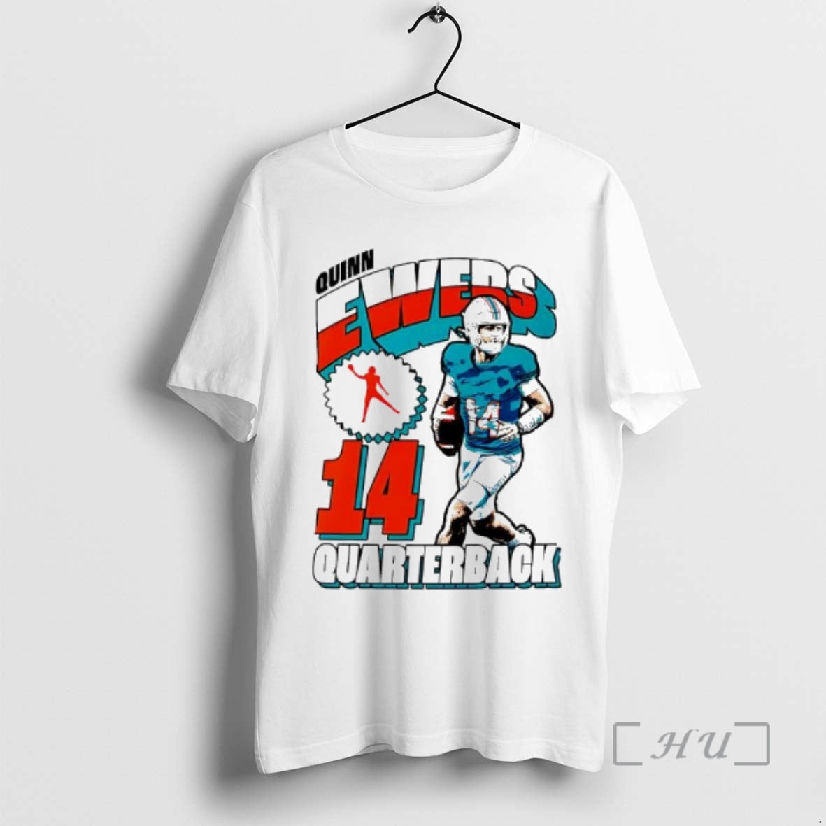 Officials Quinn Ewers Miami Dolphins 14 Quarterback T-Shirts, Hoodie, Sweatshirt | HypeCrazeTee.com