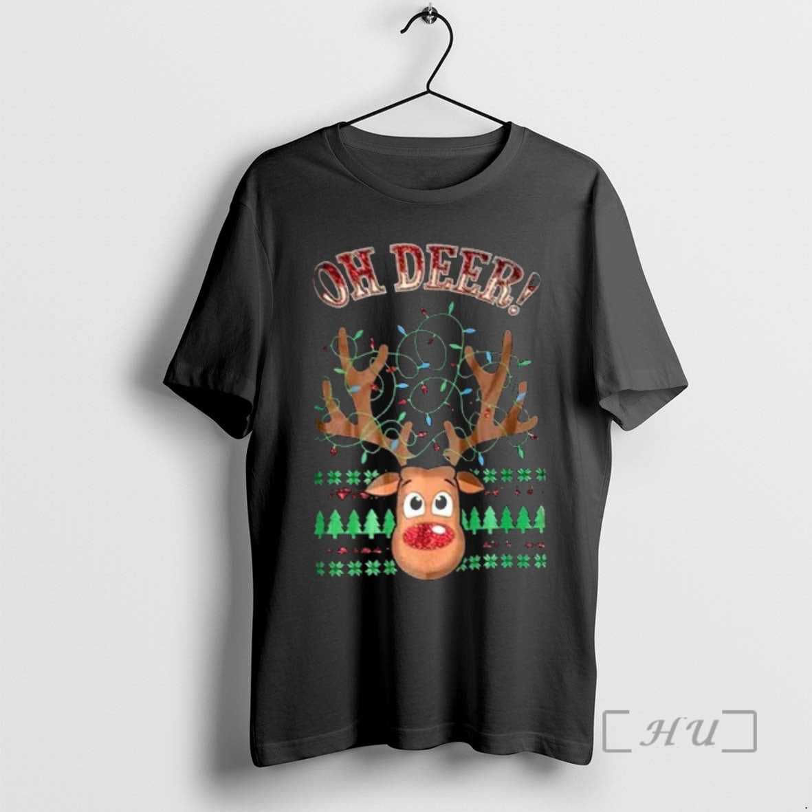 Officials Reindeer Oh Deer Ugly Christmas T-Shirts, Hoodie, Sweatshirt | HypeCrazeTee.com