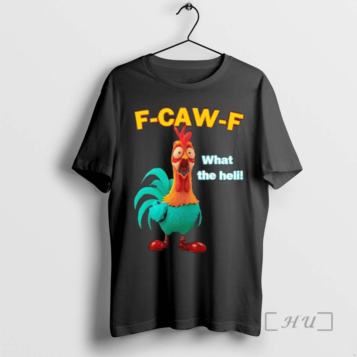 Officials Rooster Frightened F Caw F What The Heli Funny T-Shirts, Hoodie, Sweatshirt | HypeCrazeTee.com