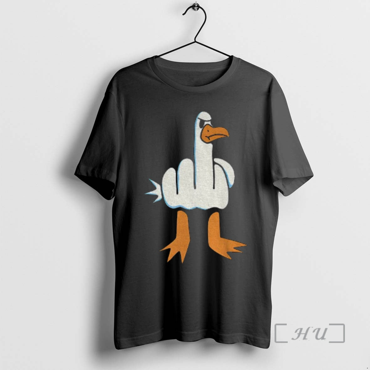 Officials Rude Seagull Middle Finger Funny T-Shirts, Hoodie, Sweatshirt | HypeCrazeTee.com