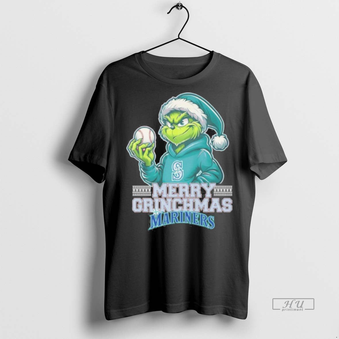 Officials Santa Grinch Merry Grinchmas Mariners Tee Shirt Sweater