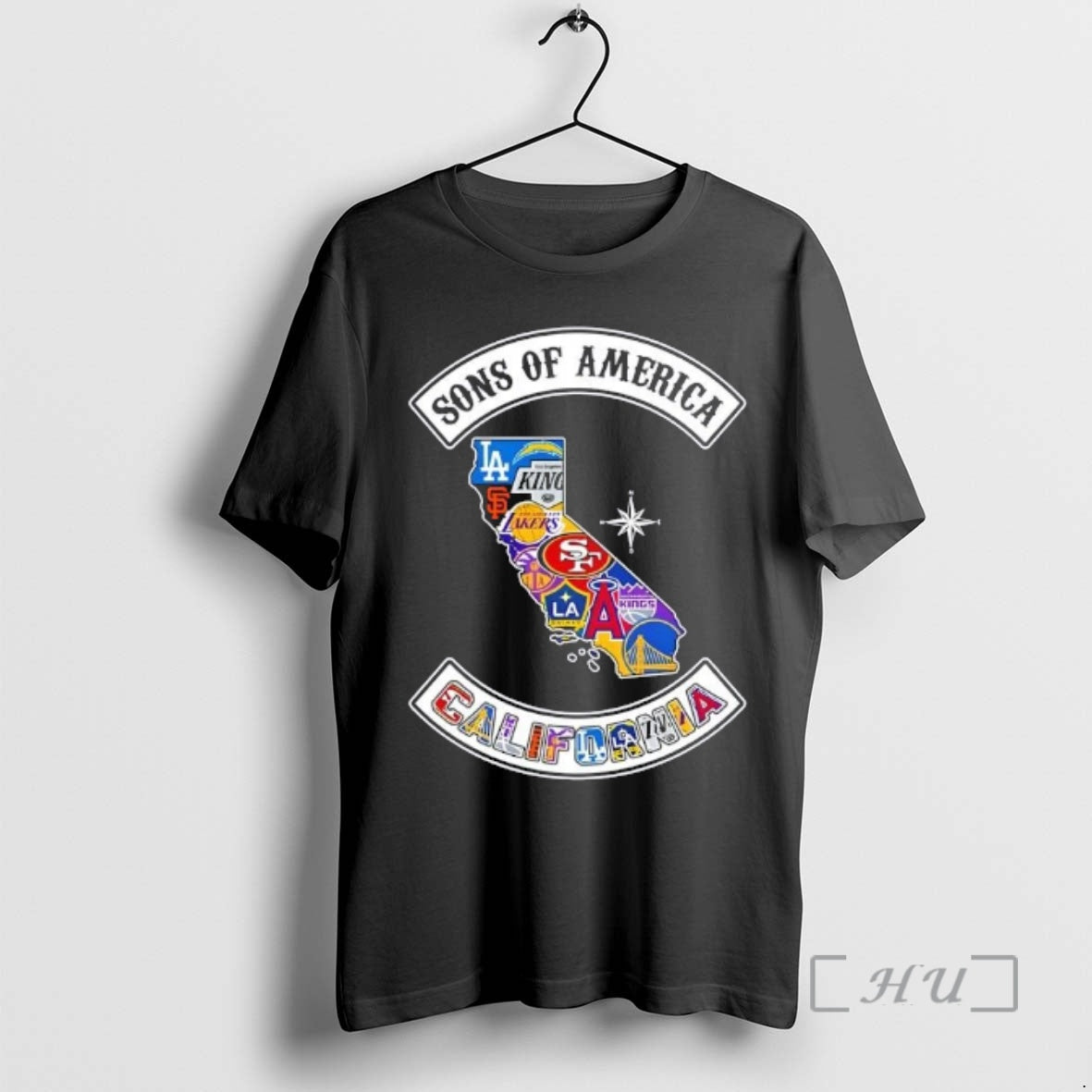 Officials Son Of America California Map Sports Logos Combine T-Shirts, Hoodie, Sweatshirt | HypeCrazeTee.com