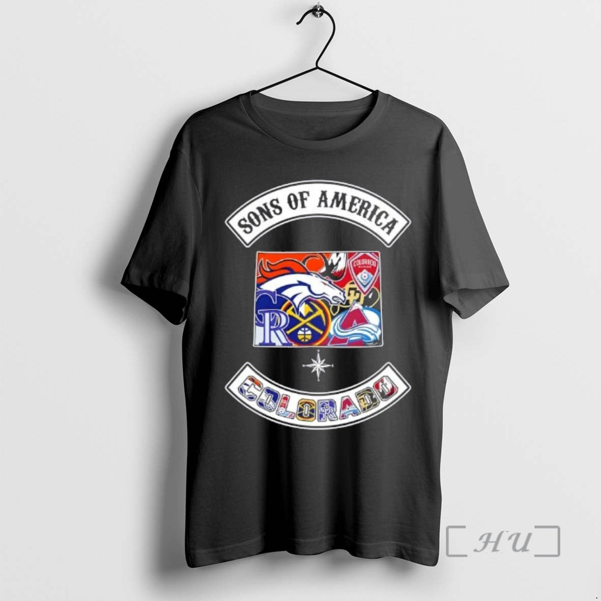 Officials Son Of America Colorado Map Sports Logos Combine T-Shirts, Hoodie, Sweatshirt | HypeCrazeTee.com