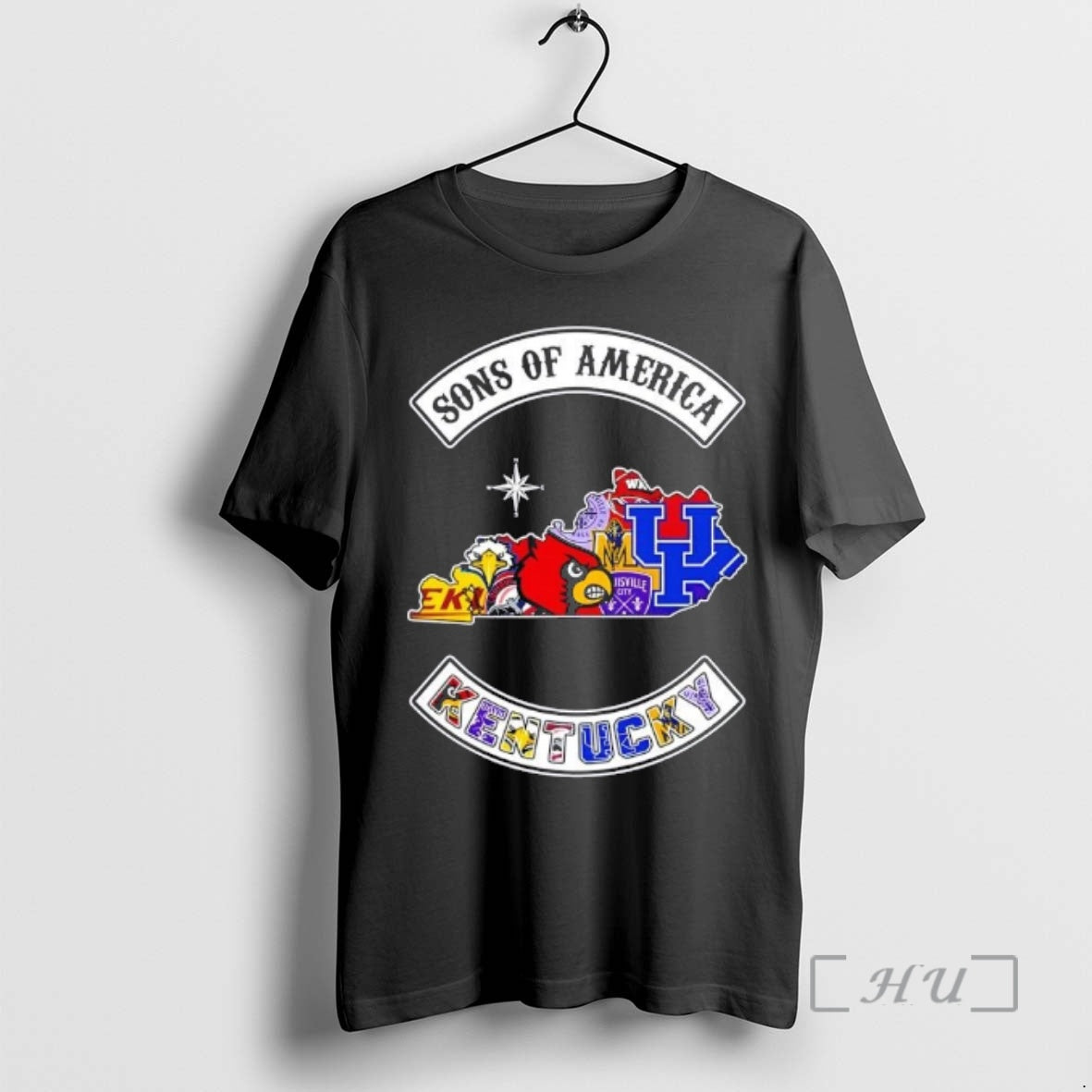 Officials Son Of America Kentucky Map Sports Logos Combine T-Shirts, Hoodie, Sweatshirt | HypeCrazeTee.com