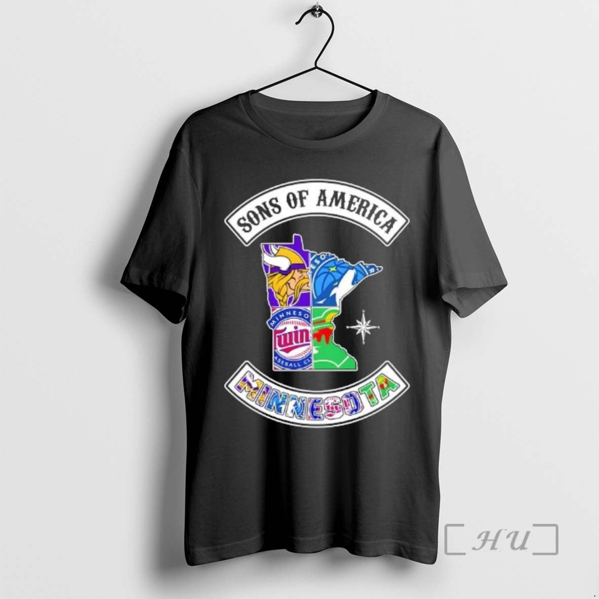 Officials Son Of America Minnesota Map Sports Logos Combine T-Shirts, Hoodie, Sweatshirt | HypeCrazeTee.com