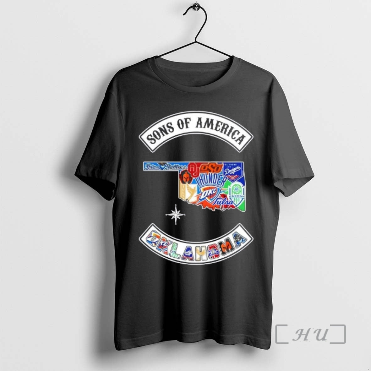 Officials Son Of America Oklahoma Map Sports Logos Combine T-Shirts, Hoodie, Sweatshirt | HypeCrazeTee.com