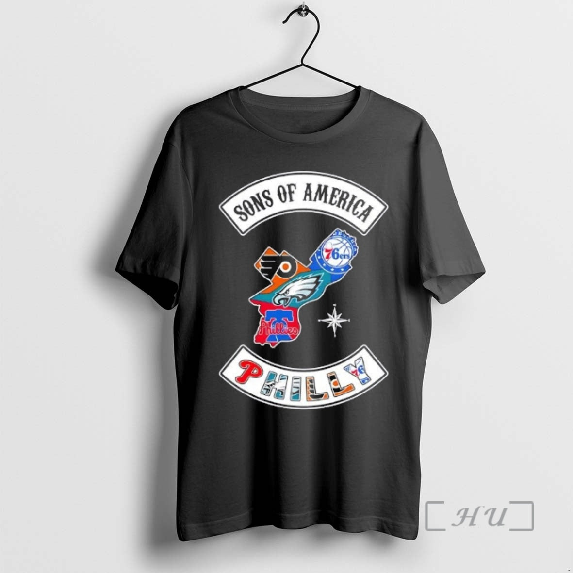 Officials Son Of America Philadelphia Map Sports Logos Combine T-Shirts, Hoodie, Sweatshirt | HypeCrazeTee.com