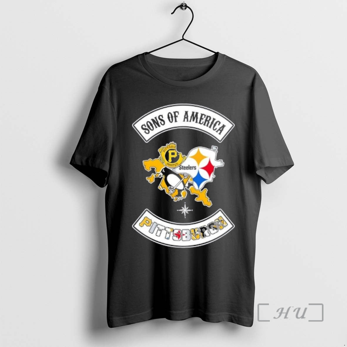 Officials Son Of America Pittsburgh Map Sports Logos Combine T-Shirts, Hoodie, Sweatshirt | HypeCrazeTee.com