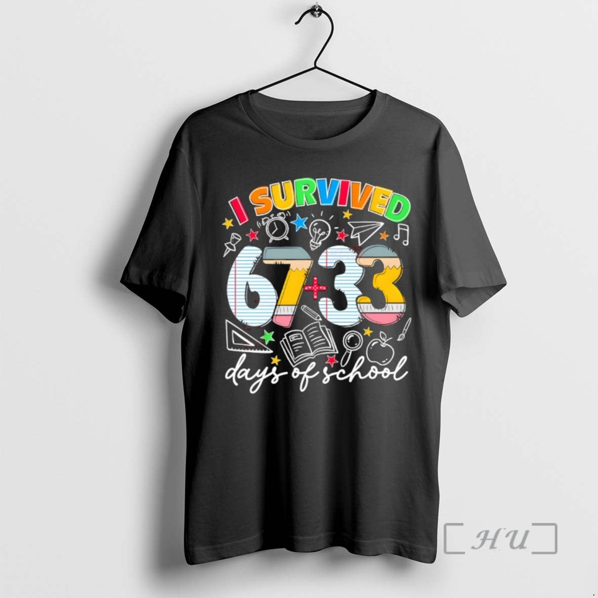 Officials Teacher Student I Survived 67 33 Days Of School T-Shirts, Hoodie, Sweatshirt | HypeCrazeTee.com