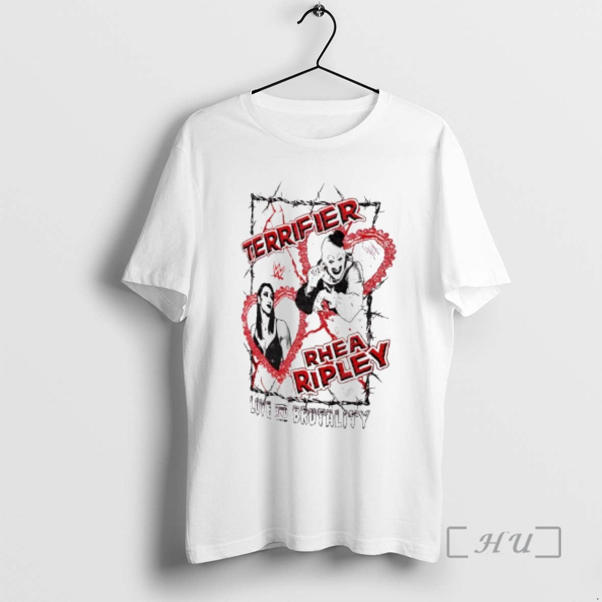 Officials Terrifier X Rhea Ripley Love And Brutality T-Shirts, Hoodie, Sweatshirt | HypeCrazeTee.com