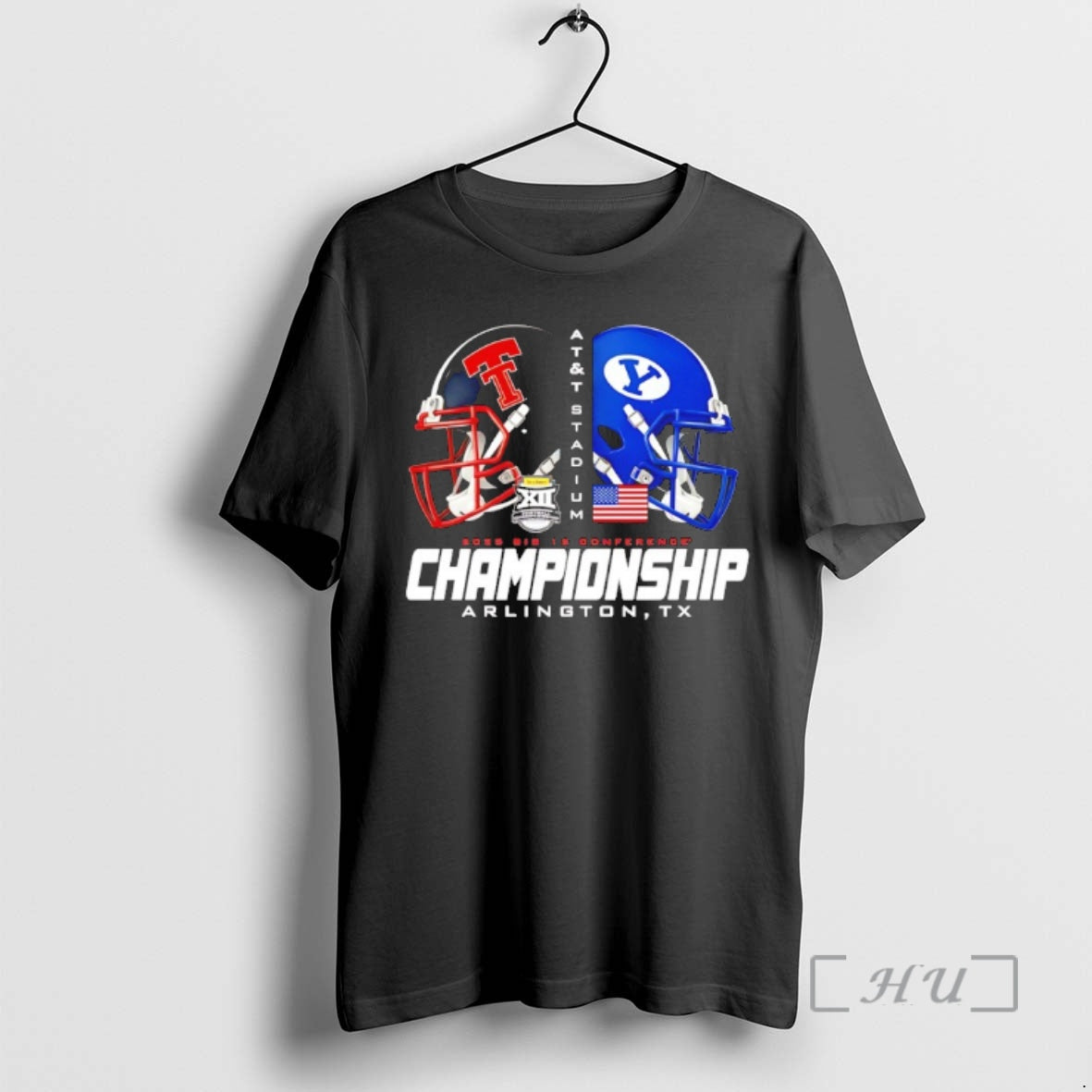 Officials Texas Tech Football 2025 Big 12 Conference Championship Helmet T-Shirts, Hoodie, Sweatshirt | HypeCrazeTee.com