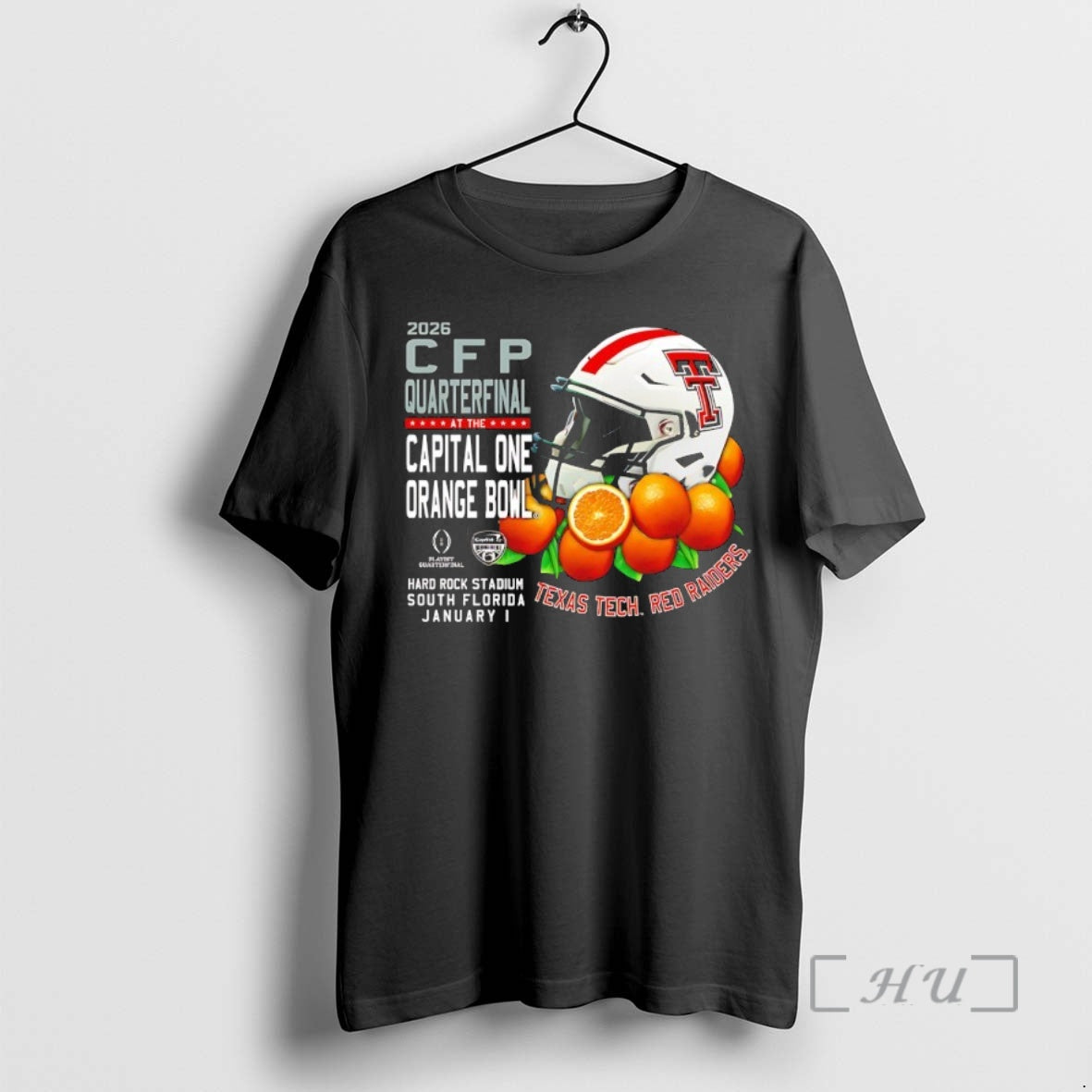 Officials Texas Tech Red Raiders 2026 Cfp Quarterfinal At The Capital One Orange Bowl Bed T-Shirts, Hoodie, Sweatshirt