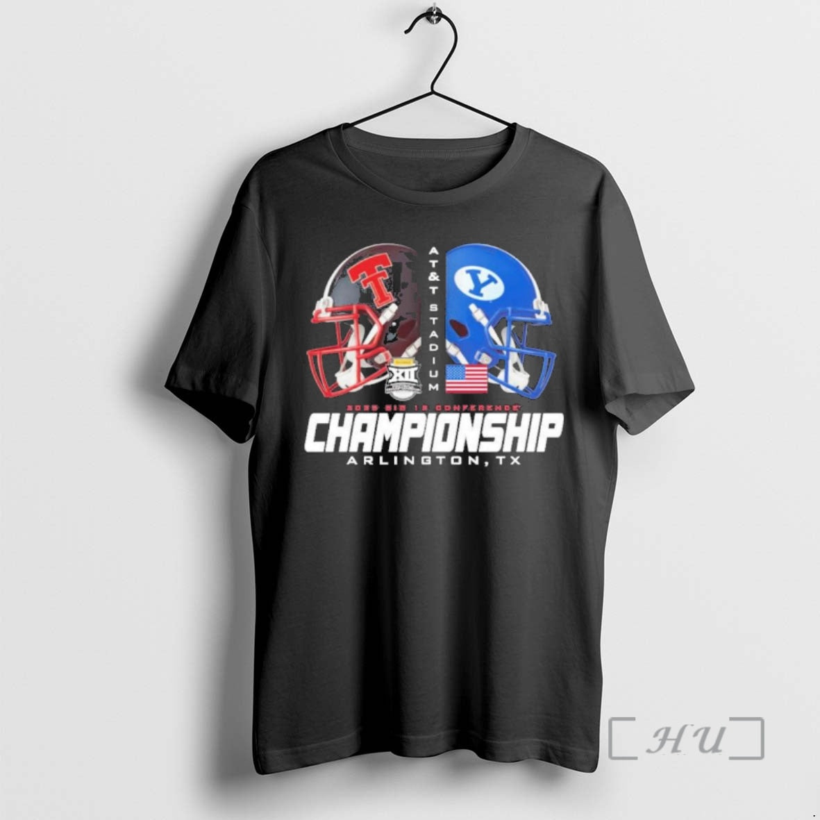 Officials Texas Tech Vs Byu 2025 Big 12 Championship Helmet T-Shirts, Hoodie, Sweatshirt | HypeCrazeTee.com
