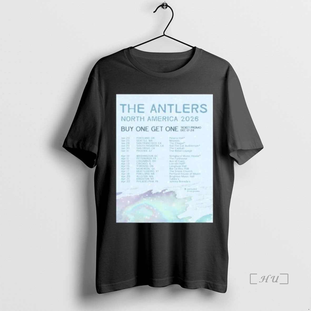 Officials The Antlers North America Tour 2026 Long Sleve T-Shirts, Hoodie, Sweatshirt | HypeCrazeTee.com