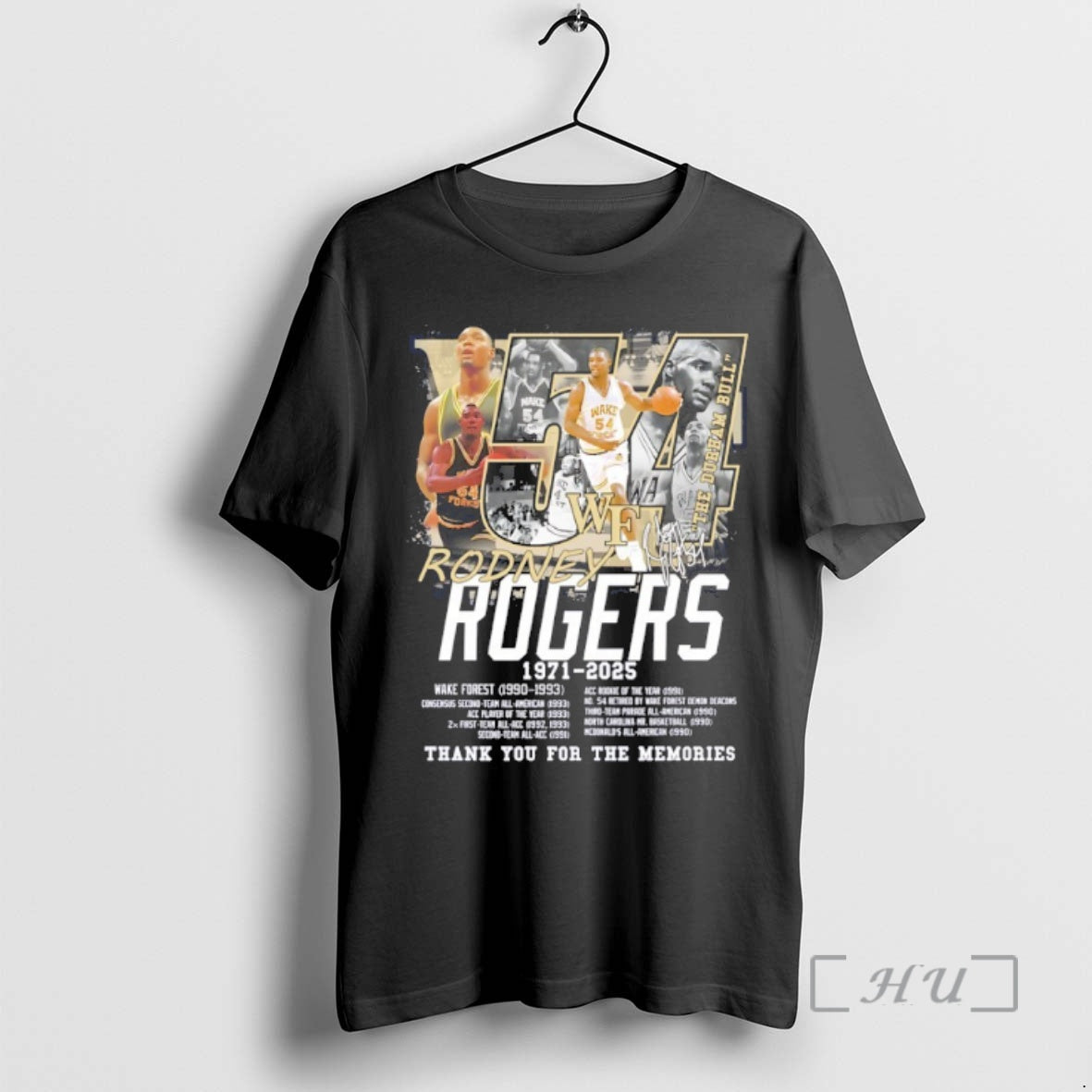 Officials The Durham Bull Rodney Rogers 54 Wake Forest Basketball Thank You For The Memories T-Shirts, Hoodie, Sweatshirt