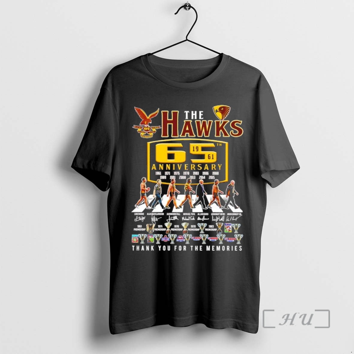 Officials The Hawks Hawthorn Football Club Abbey Road 65th Anniversary 1961 2026 Thank You For T-Shirts, Hoodie, Sweatshirt