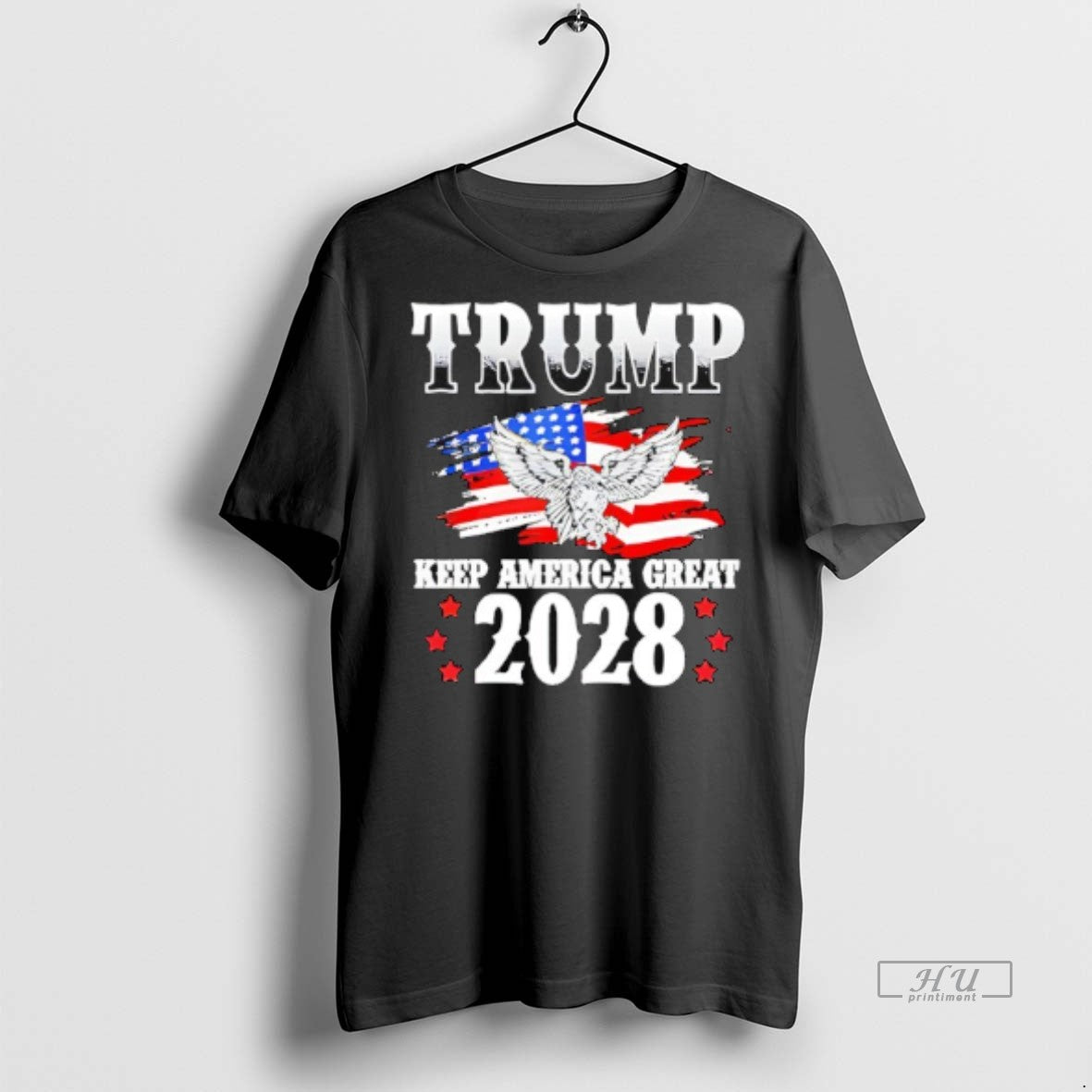 Officials Trump Keep America Great 2028 Usa Flag Vintage Tee Shirt Sweater