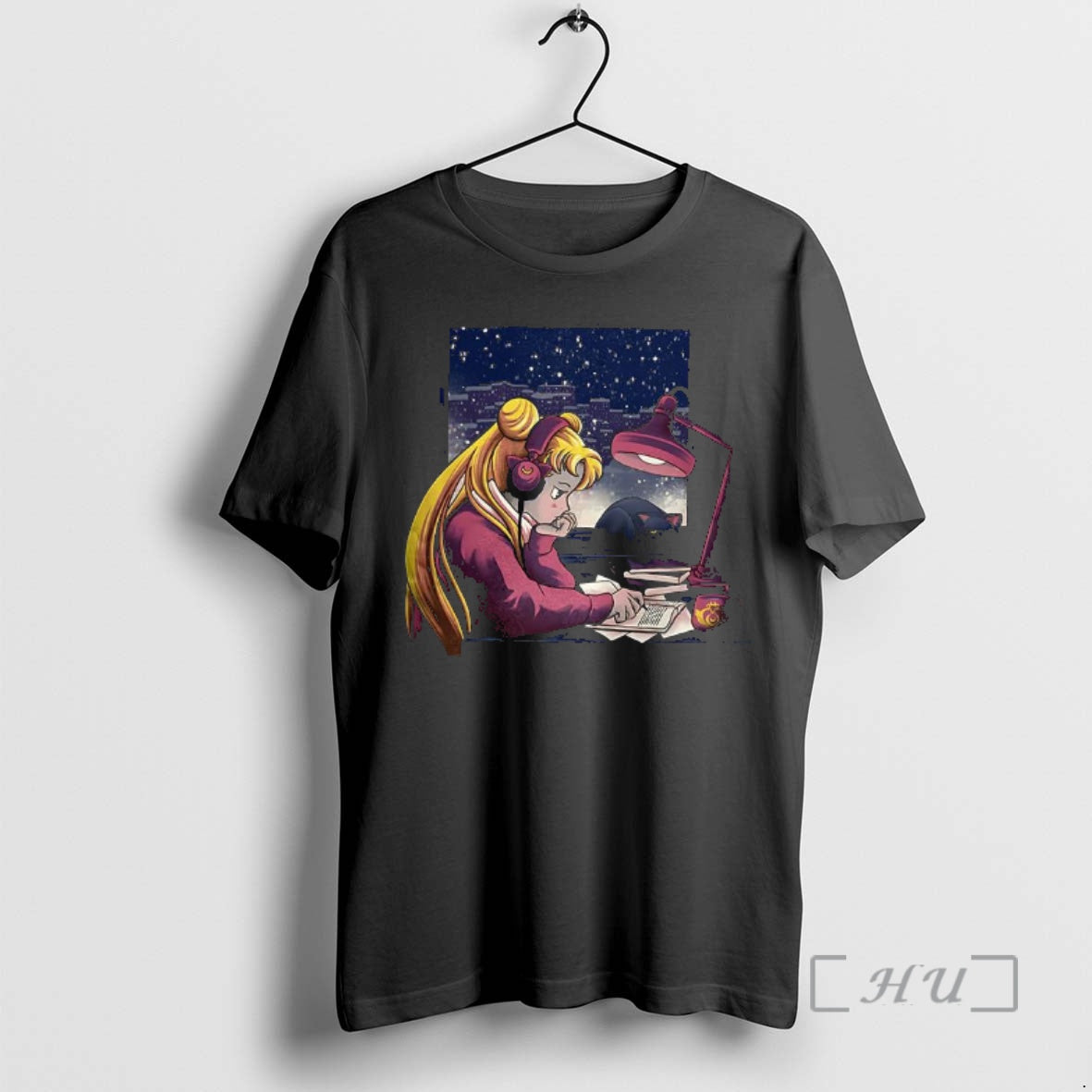 Officials Tsukino Usagi Sailor Moon Lofi Moon Girl T-Shirts, Hoodie, Sweatshirt | HypeCrazeTee.com